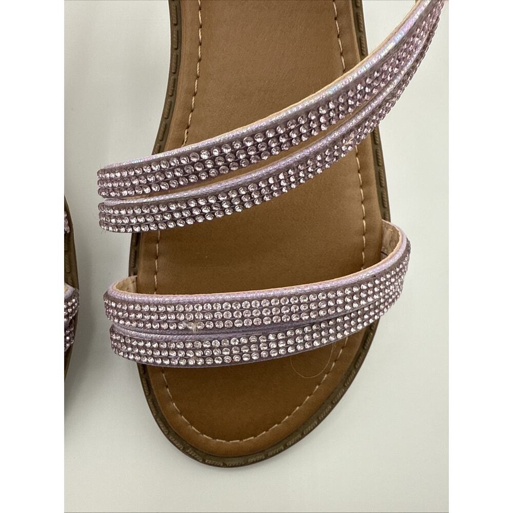 Jellypop Girls Size 4 Penny style - Light Purple Crystal Strappy Sandals NWOT - Picture 3 of 7